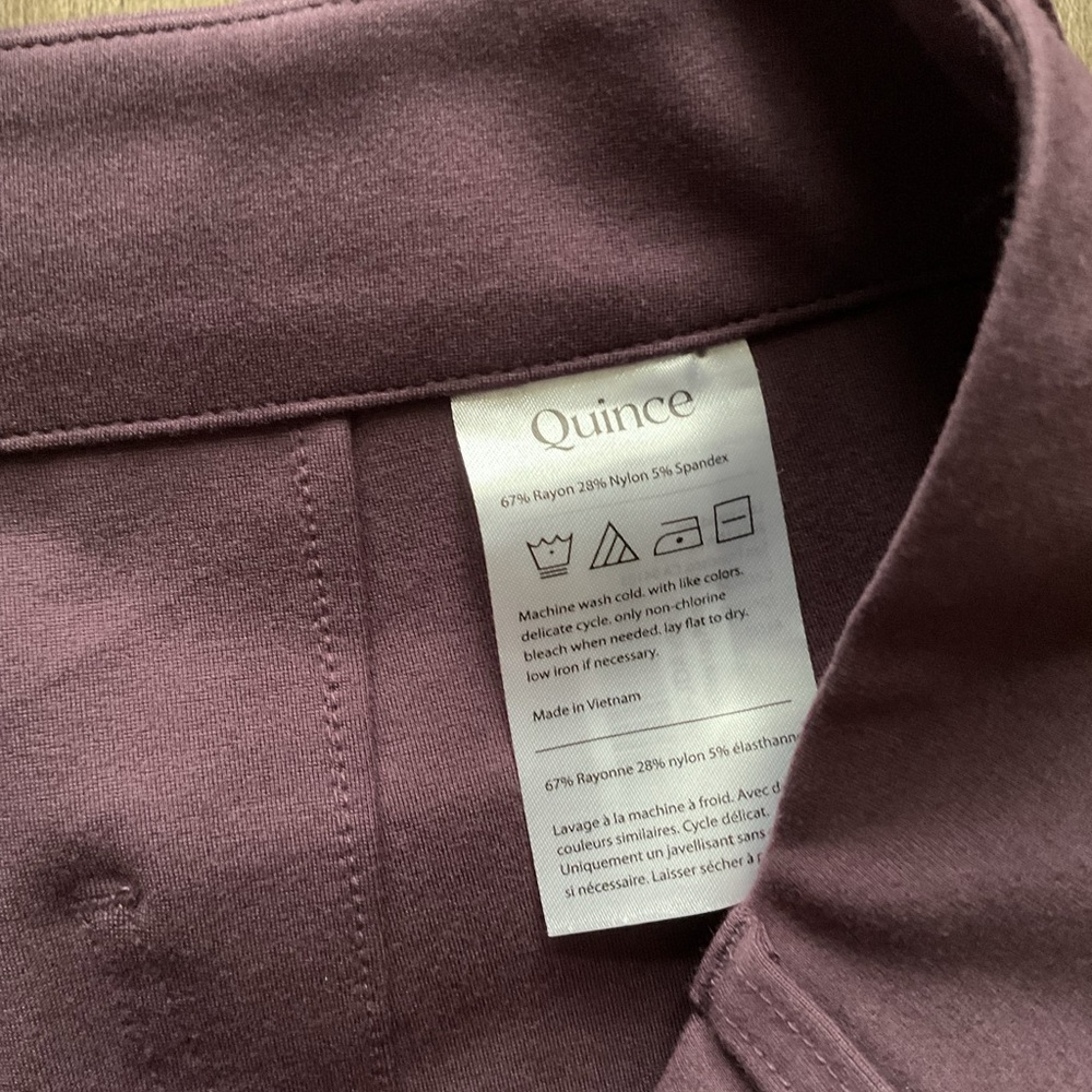 Quince Ultra-Stretch Ponte Cropped Wide Leg Pants size 12 NWT - Picture 5 of 6